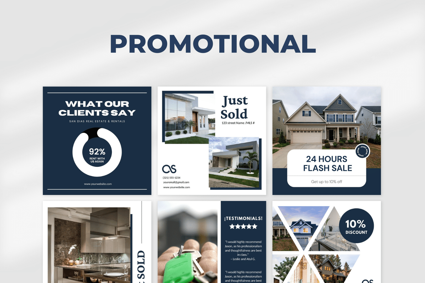 240 NEW Real Estate Templates for Social Media