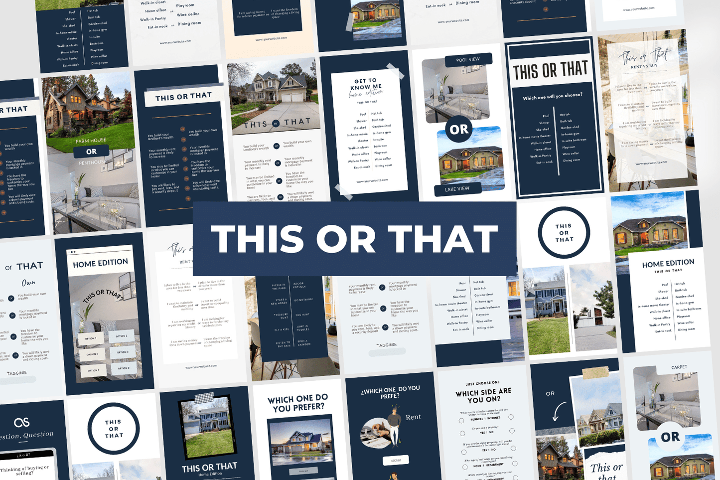 240 NEW Real Estate Templates for Social Media