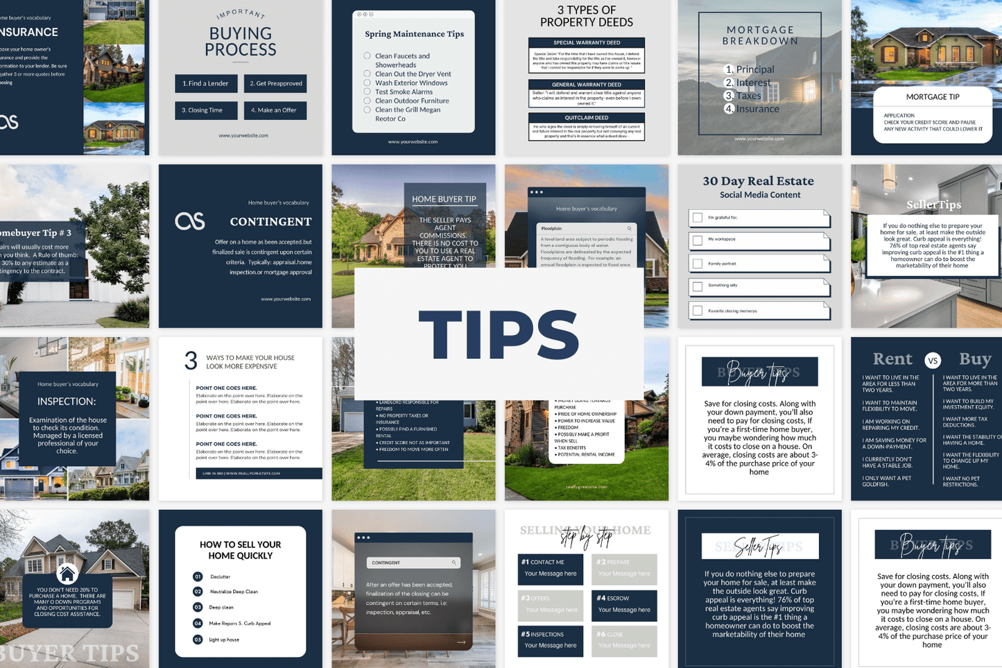 240 NEW Real Estate Templates for Social Media